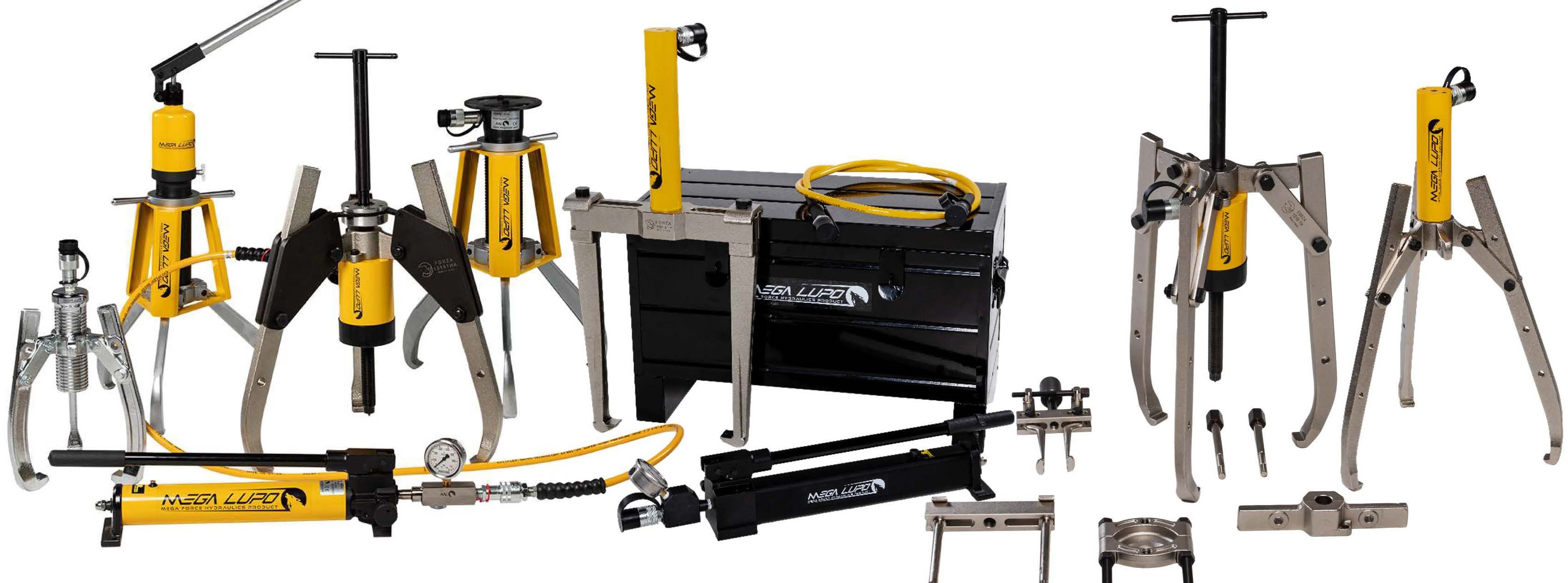 Ściągacze hydrauliczne 5-100 ton